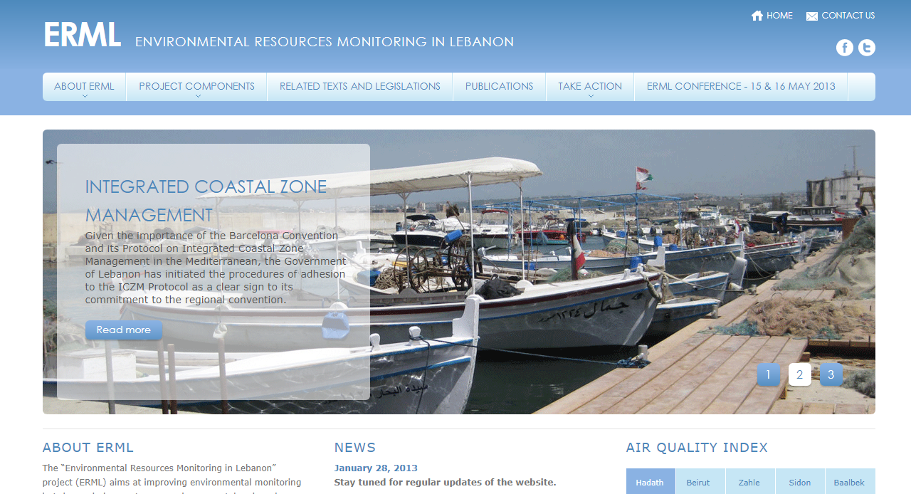 Environmental Resource Monitoring In Lebanon, ERML Home Google Chrome 4 10 2023 2 22 10 PM (2)